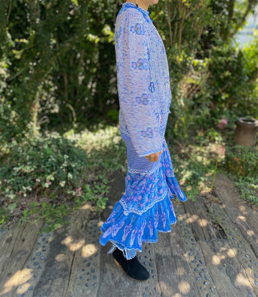 ヴィンテージインド綿ワンピースvintageindiancottondress