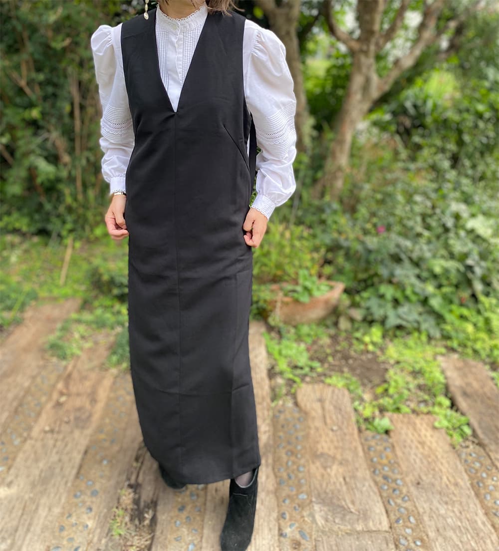 オーストリアヴィンテージスタンドカラーブラウスVintagestandcollarblouse