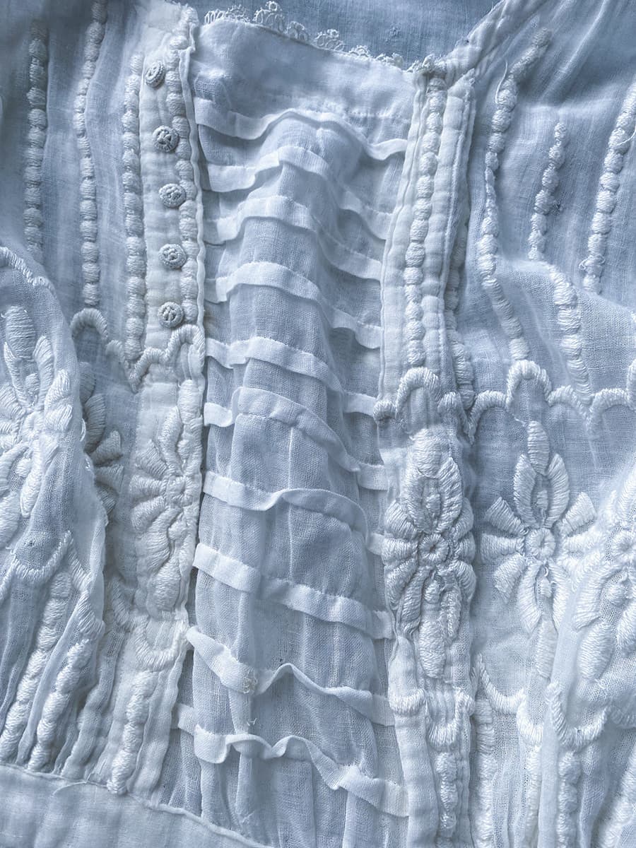 アンティークエドワーディアンペプラムブラウスAntique edwardian blouse