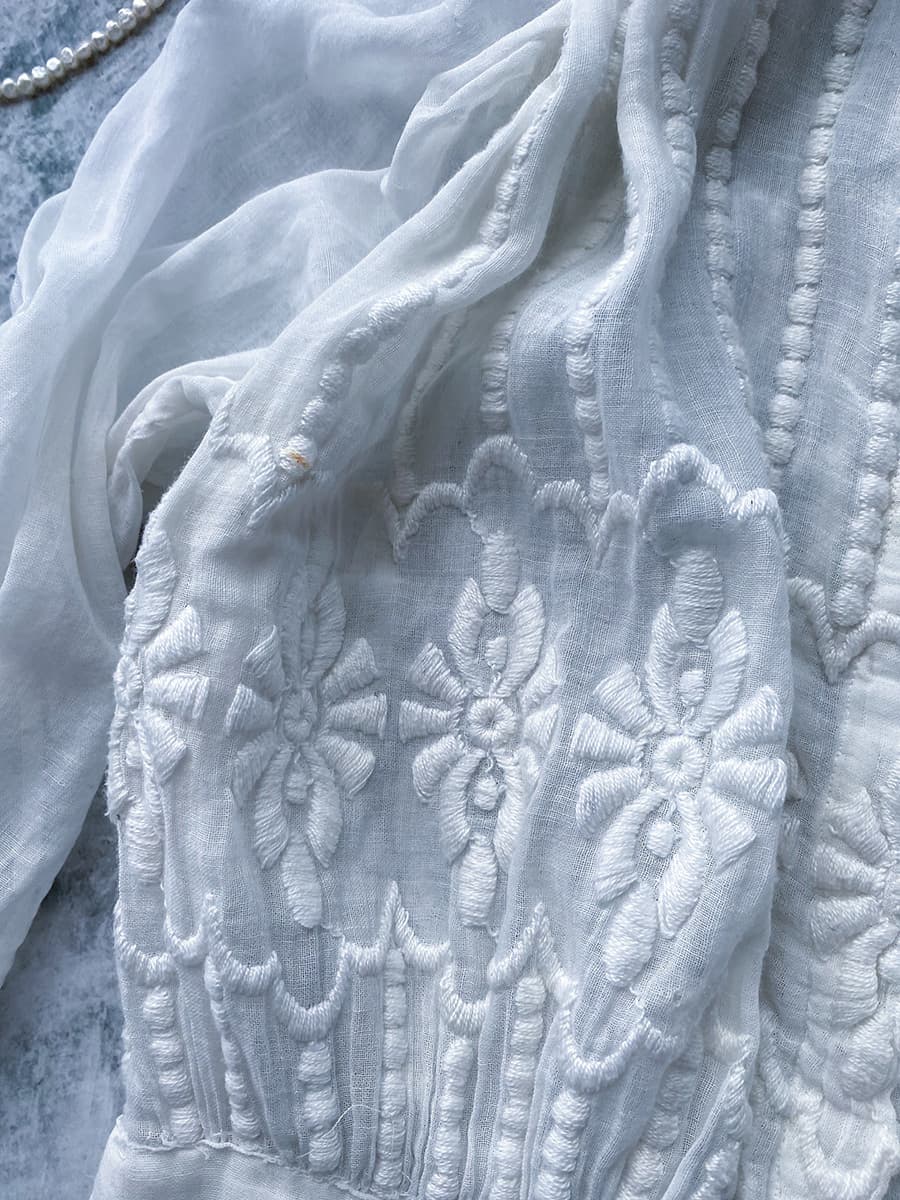 アンティークエドワーディアンペプラムブラウスAntique edwardian blouse