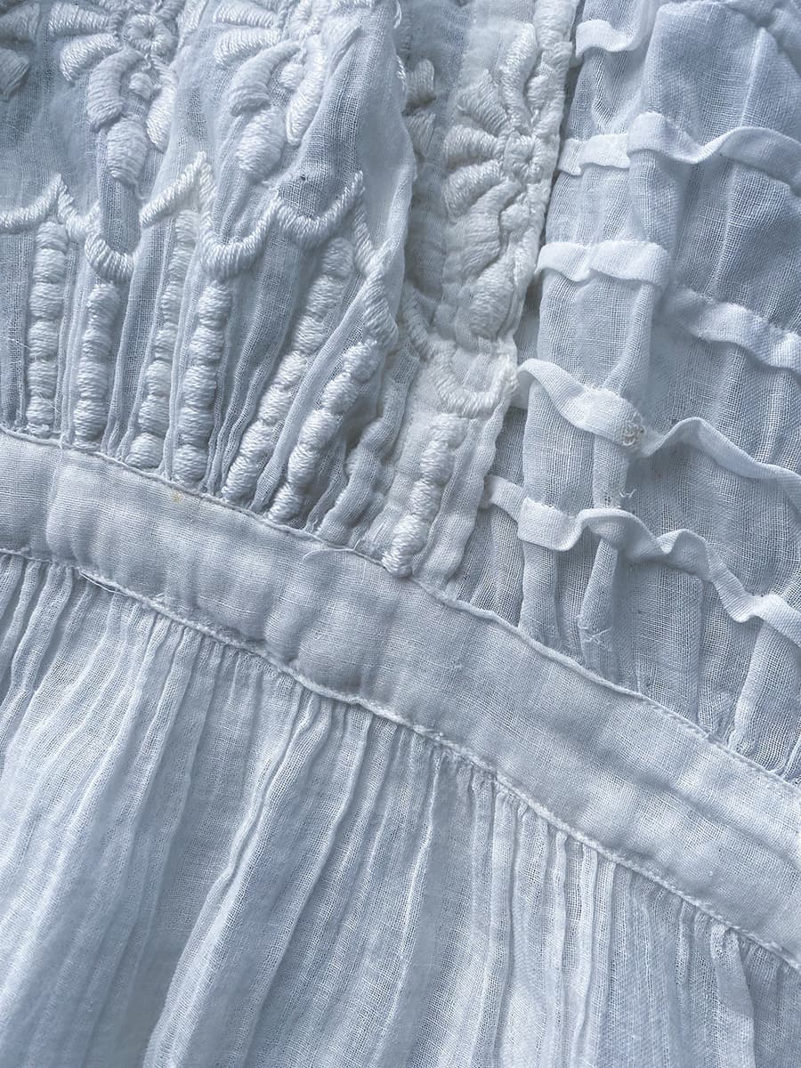 アンティークエドワーディアンペプラムブラウスAntique edwardian blouse