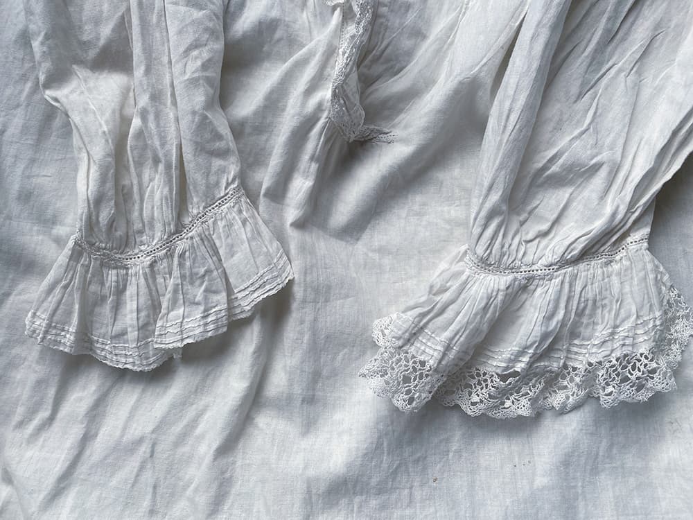 フランスアンティークナイトドレスアンティークワンピースエドワーディアンヴィクトリアンAntiqueFrenchEdwardianNightDress