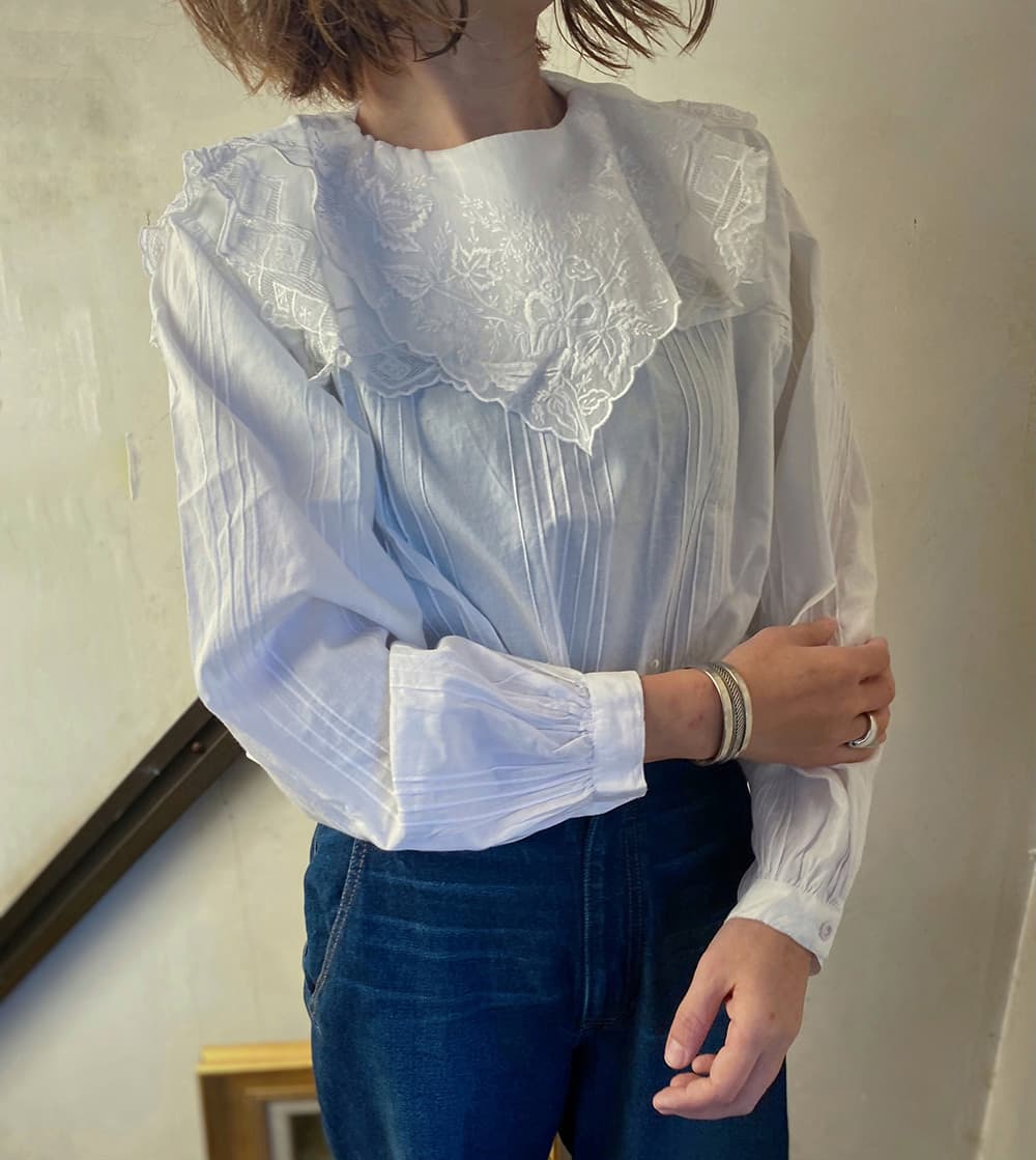 ヴィンテージセーラーカラーブラウスvintageblouse