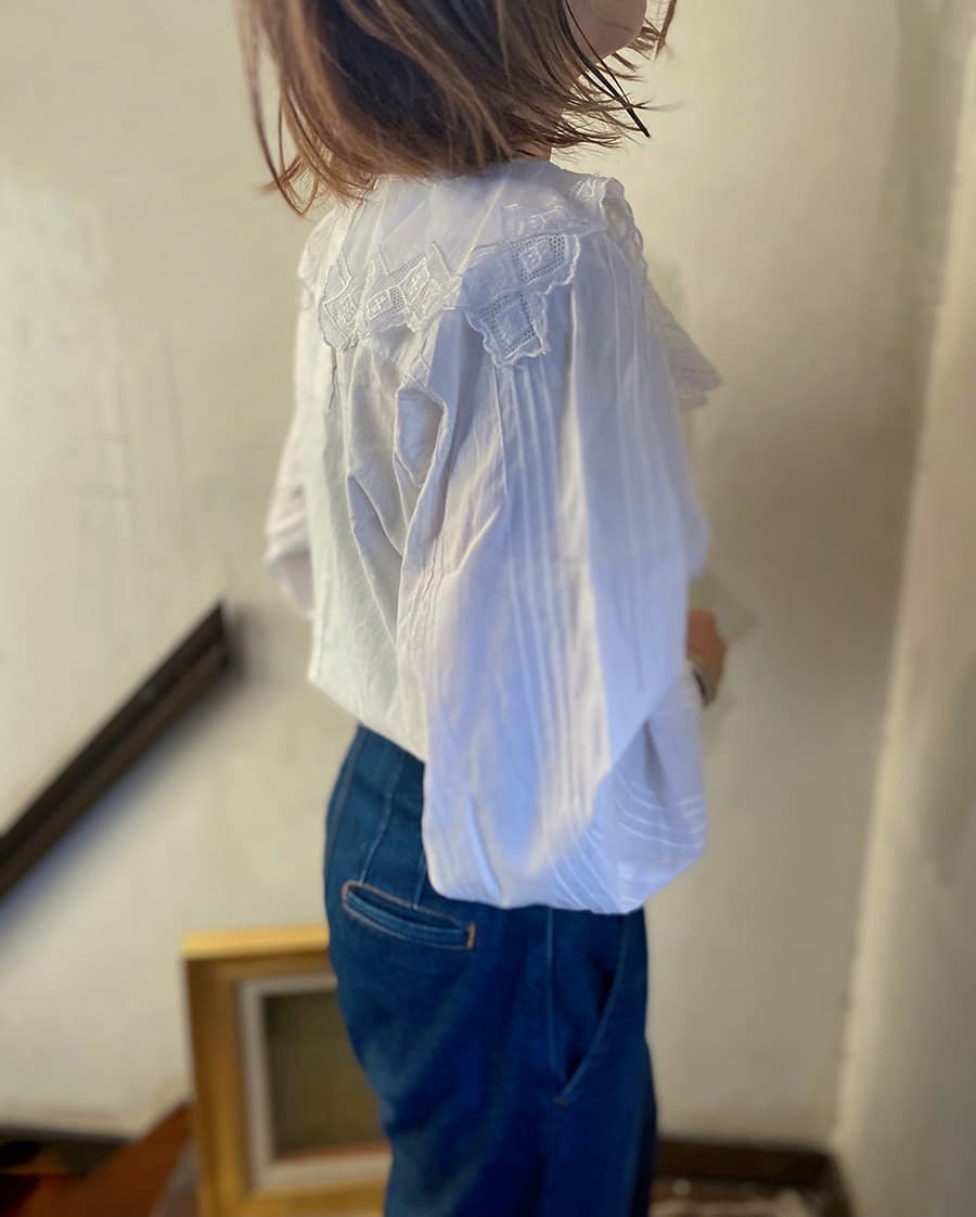 ヴィンテージセーラーカラーブラウスvintageblouse