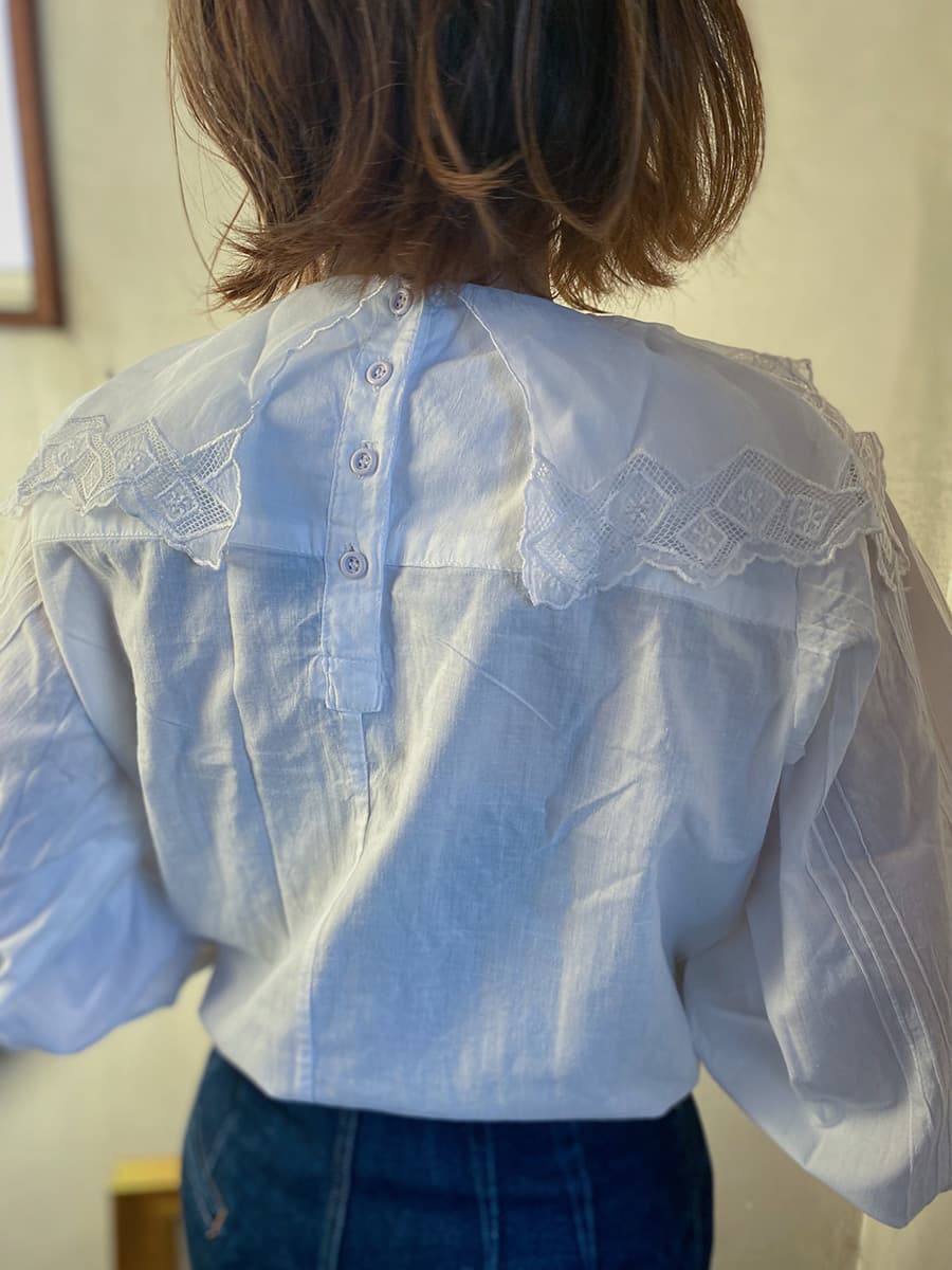 ヴィンテージセーラーカラーブラウスvintageblouse