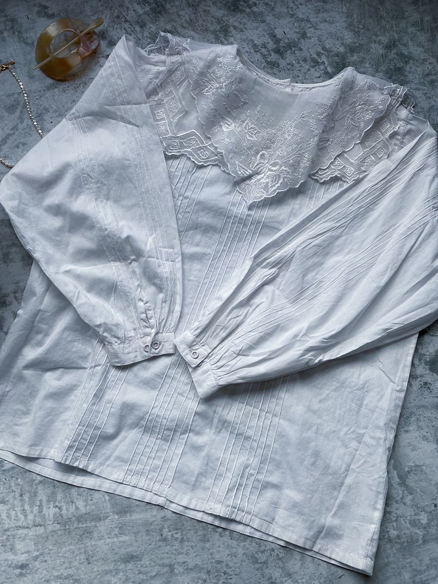 ヴィンテージセーラーカラーブラウスvintageblouse
