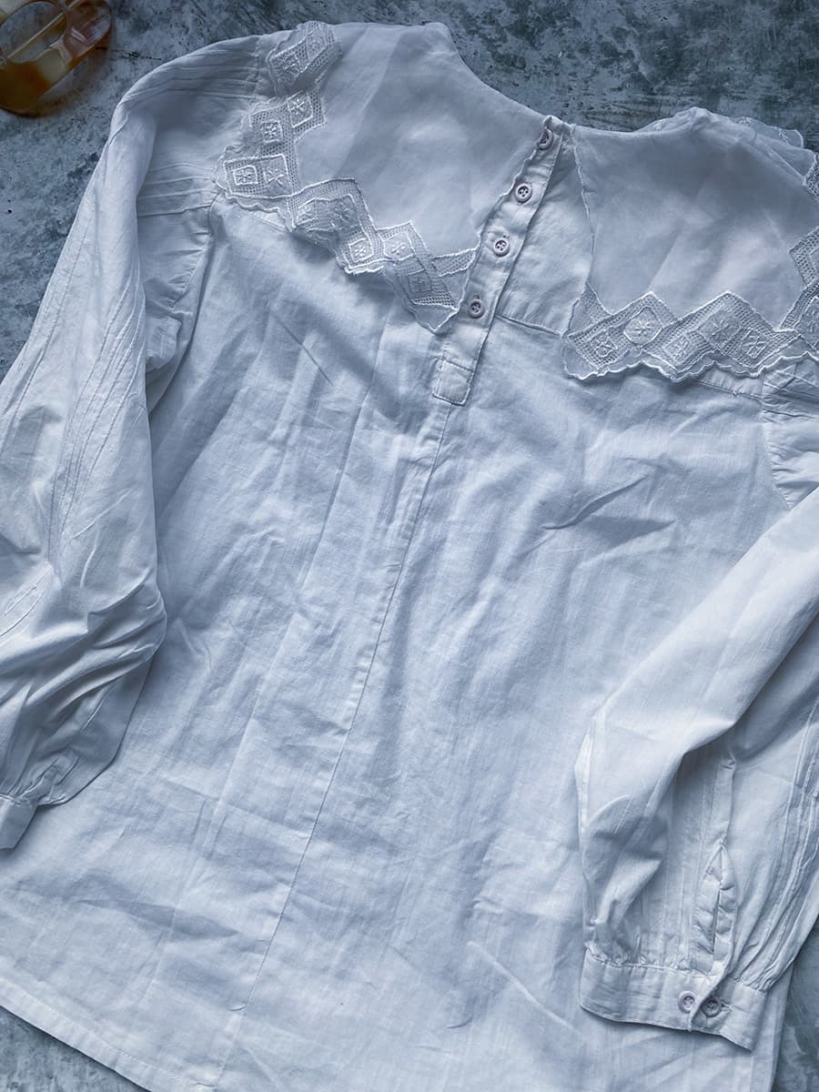 ヴィンテージセーラーカラーブラウスvintageblouse