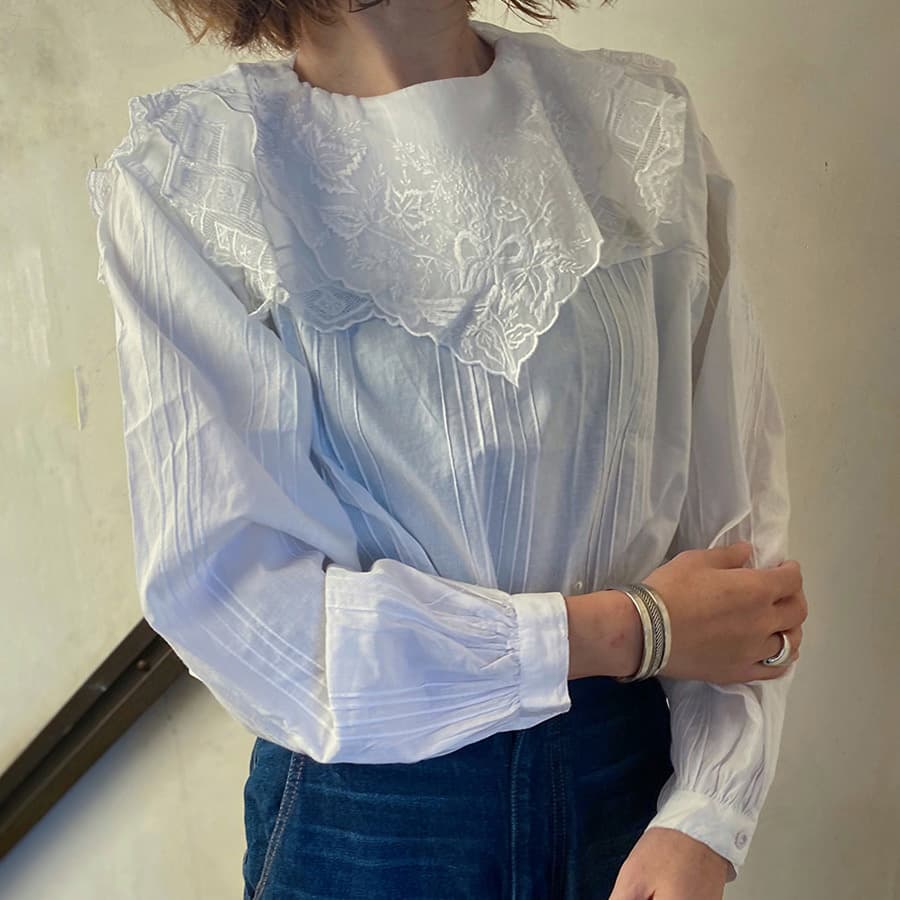 ヴィンテージセーラーカラーブラウスvintagesailorcollarblouse