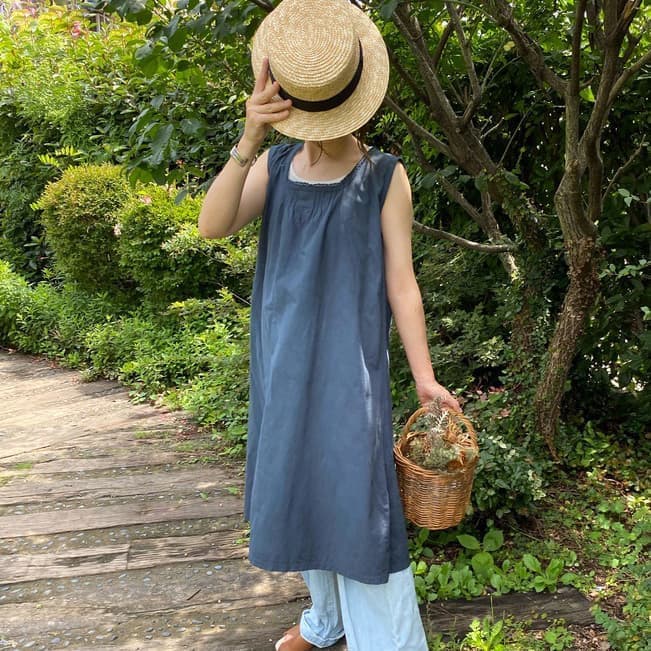 フランスアンティークピナフォアドレス