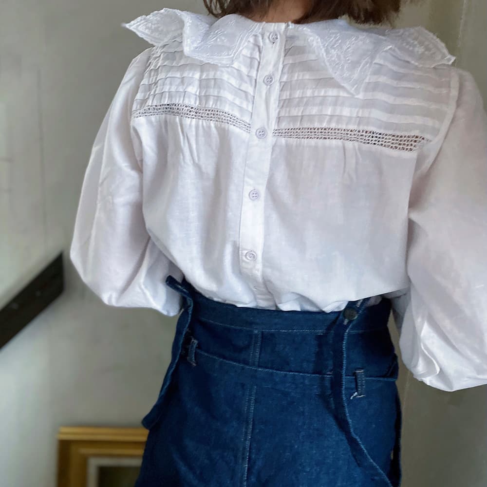 ヴィンテージセーラーカラーブラウスvintageblouse