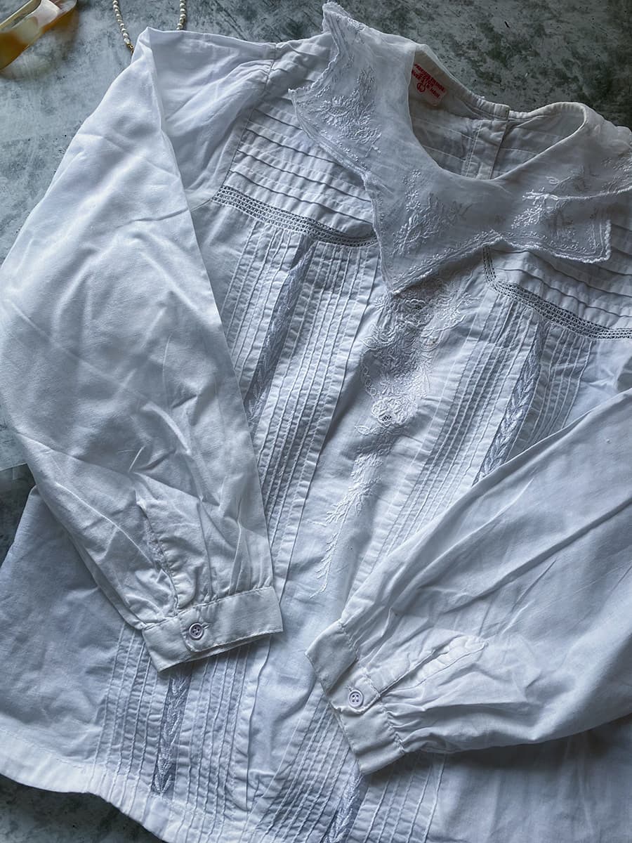 ヴィンテージセーラーカラーブラウスvintageblouse