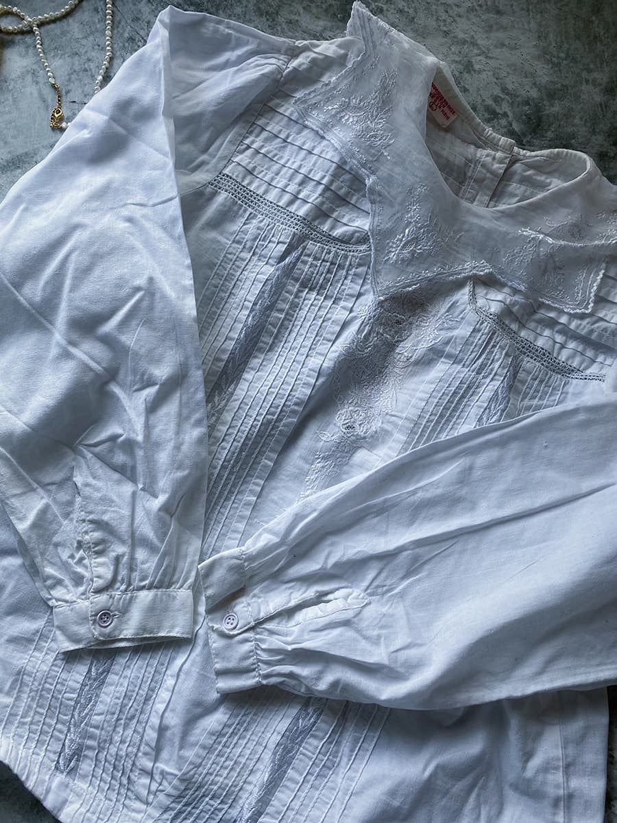 ヴィンテージセーラーカラーブラウスvintageblouse