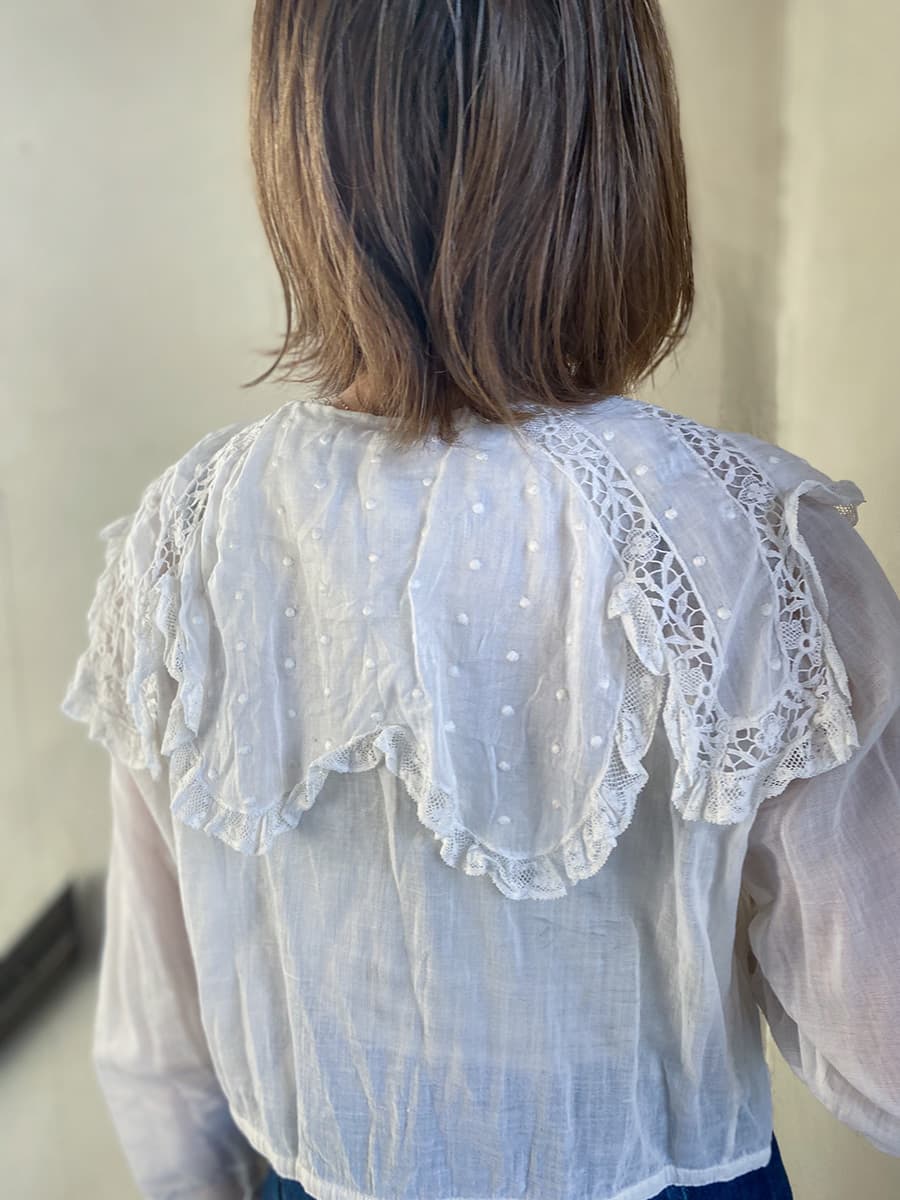 アンティークセーラーカラーブラウスAntiquesailorcollarblouse
