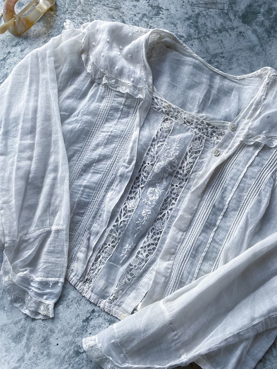 アンティークセーラーカラーブラウスAntiquesailorcollarblouse