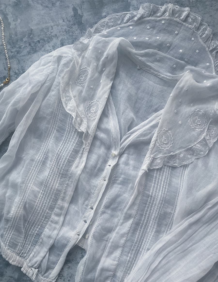 アンティークセーラーカラーブラウスAntiquesailorcollarblouse