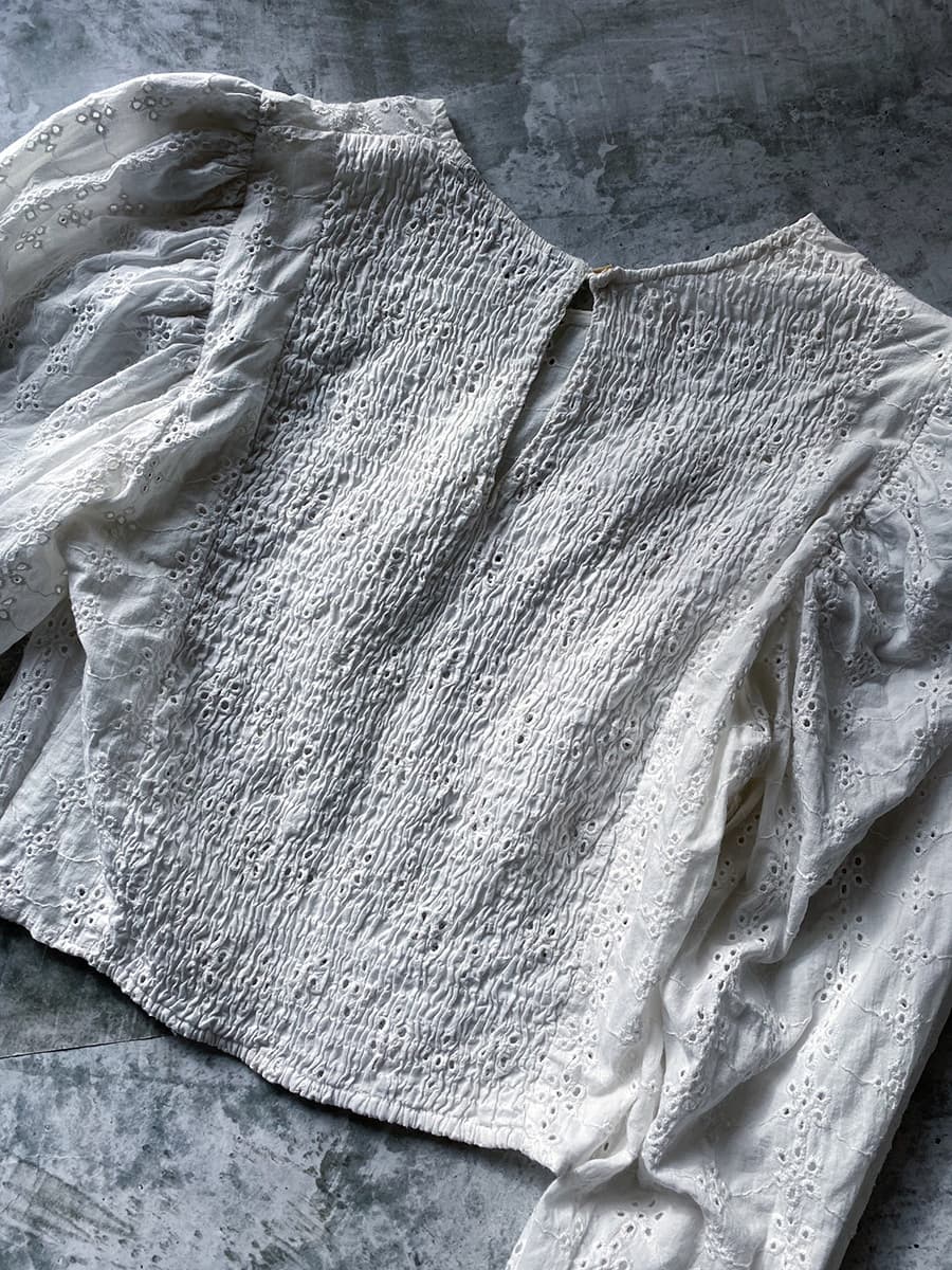 ヴィンテージパフスリーブブラウスVintagepuffsleeveblouse