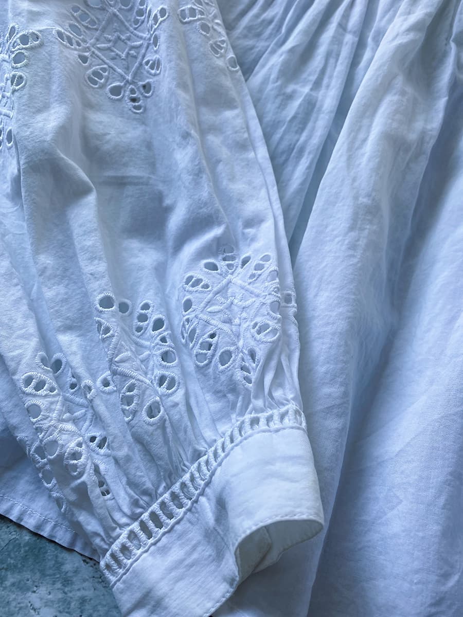 ヴィンテージラッフルレースブラウスvintageblouse