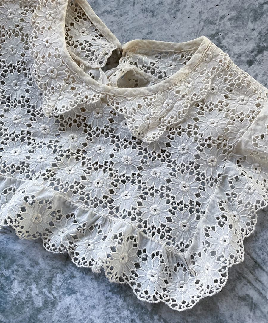 Antqiuelacecollarアンティークレースカラー 付け襟