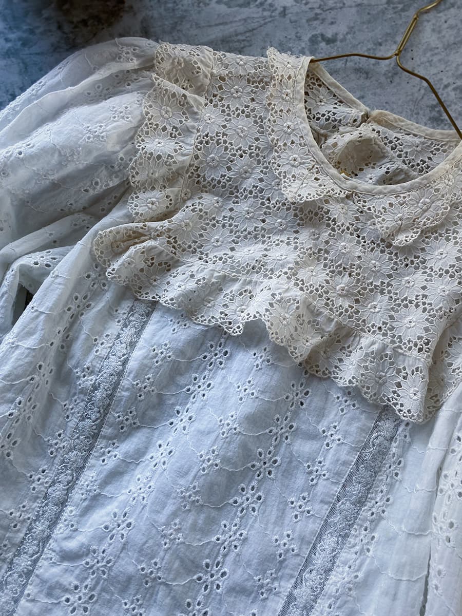 Antqiuelacecollarアンティークレースカラー 付け襟