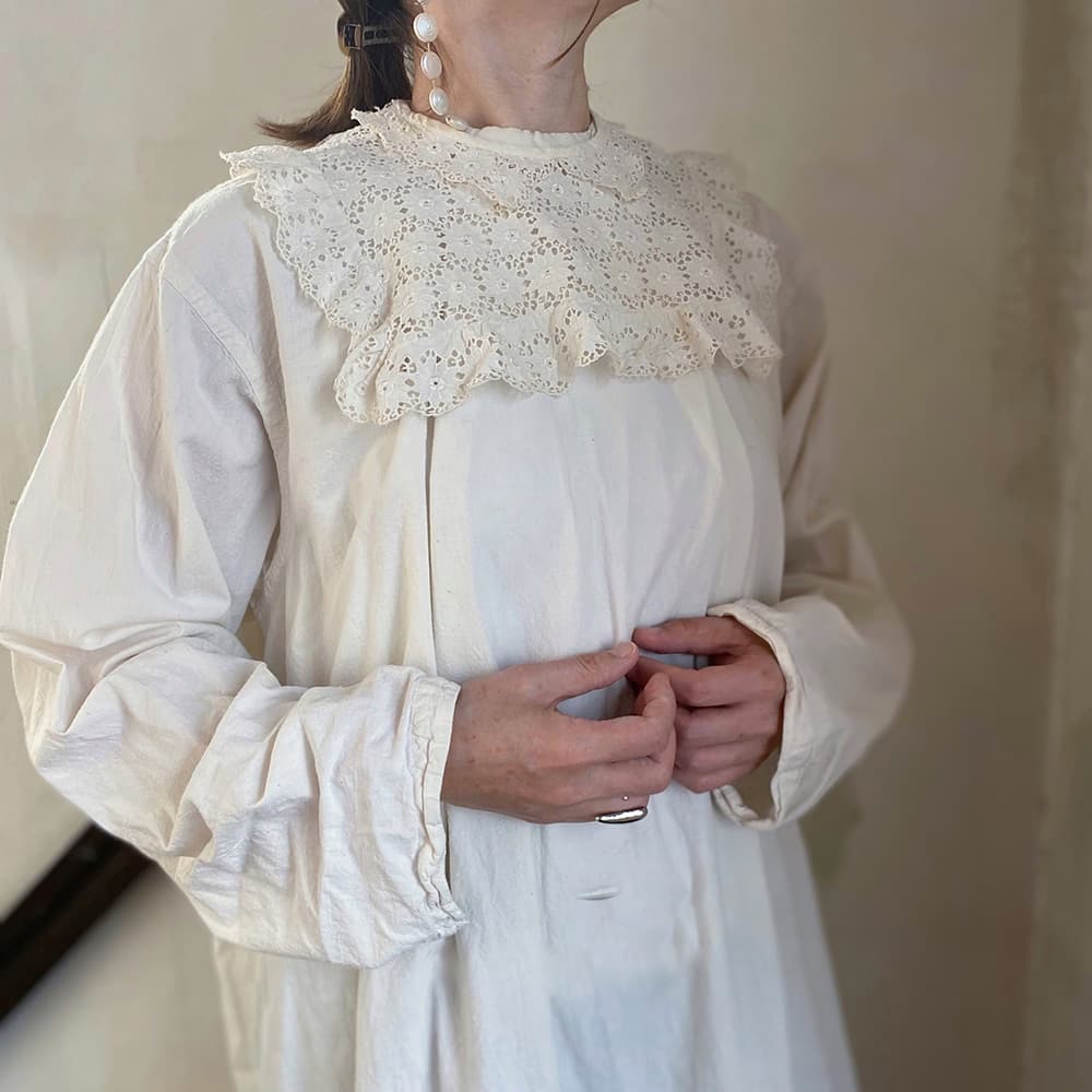 Antqiuelacecollarアンティークレースカラー 付け襟