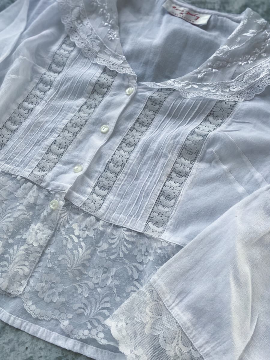 VintageセーラーカラーブラウスAntiquesailorcollarblouseVintageblouse