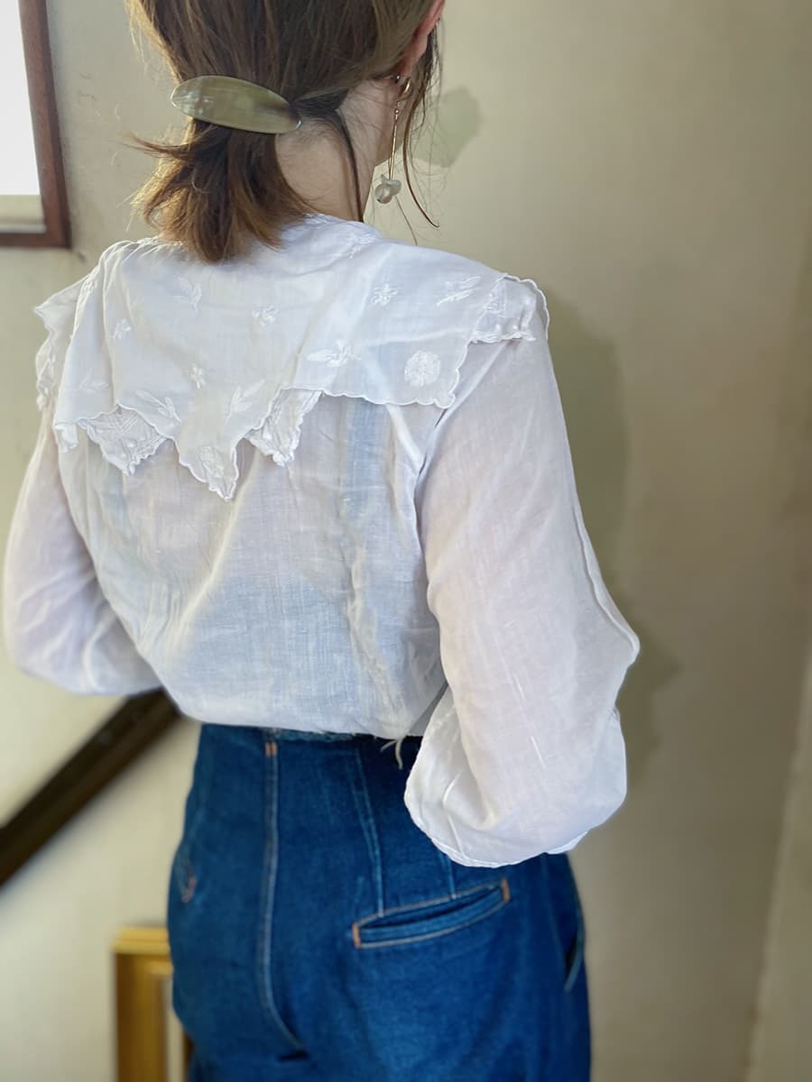 ヴィンテージセーラーカラーブラウスvintageblouse