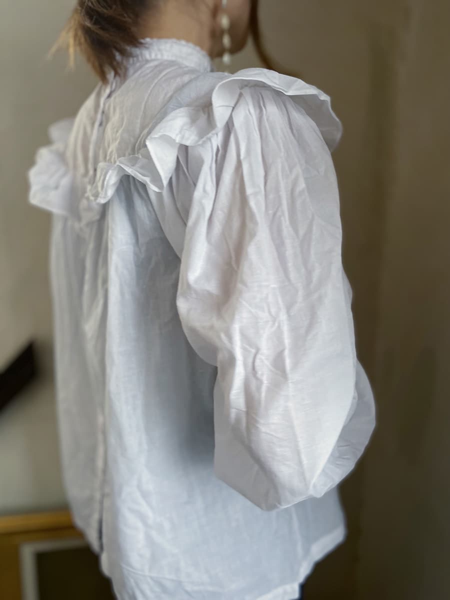 フランスヴィンテージレースブラウスアンティークブラウス