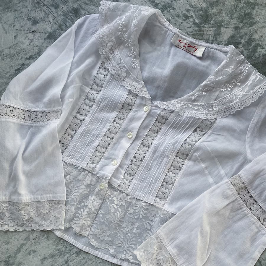 アンティークセーラーカラーブラウス