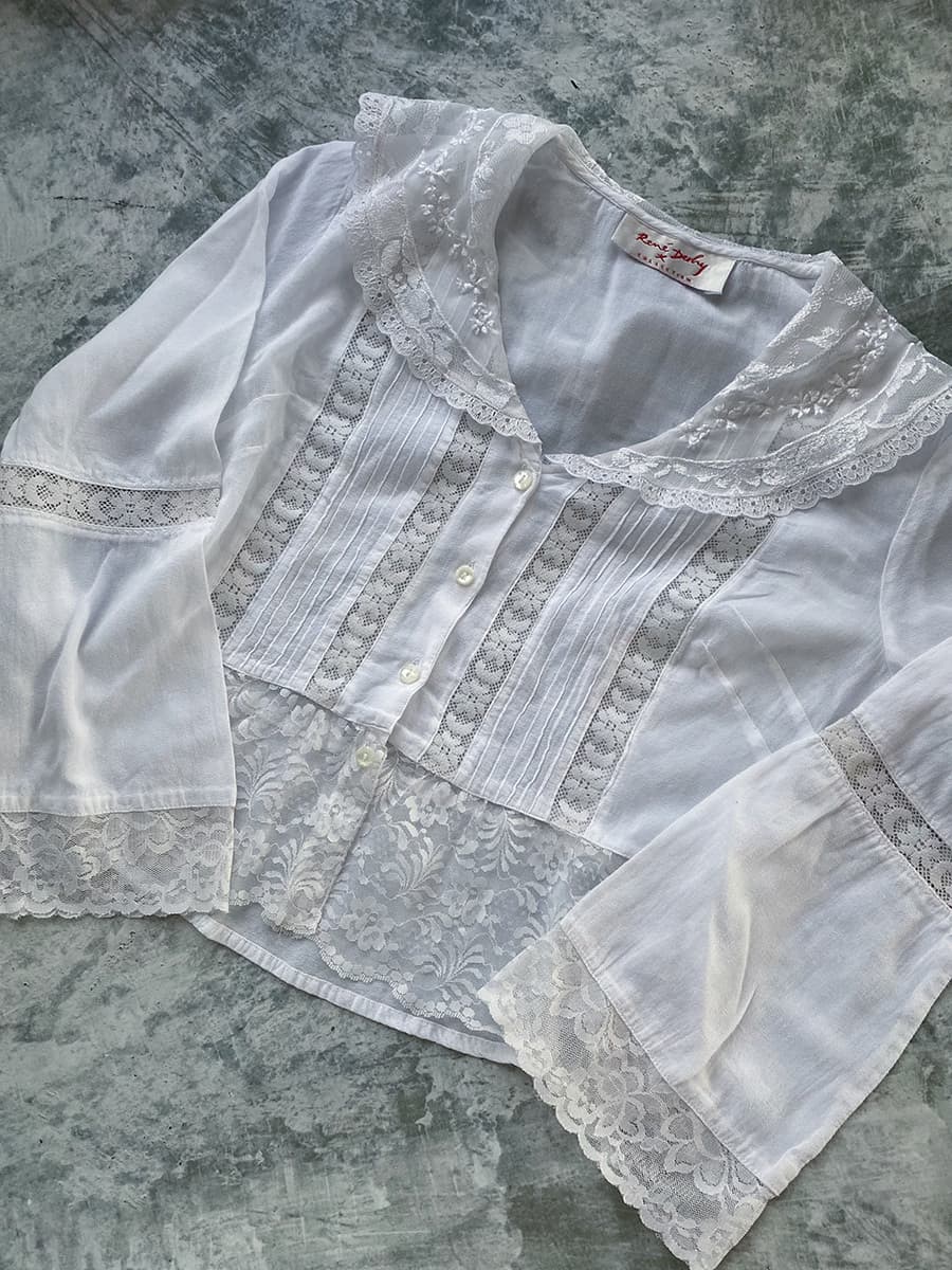 VintageセーラーカラーブラウスAntiquesailorcollarblouseVintageblouse