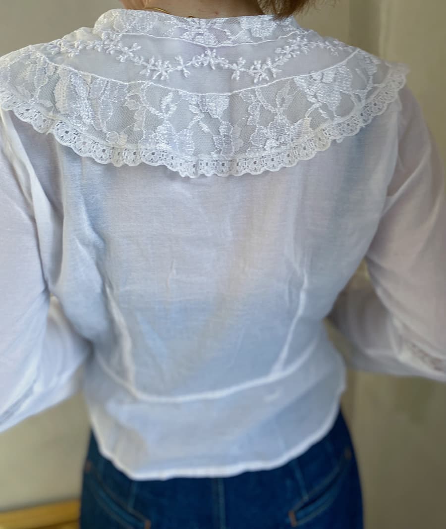 VintageセーラーカラーブラウスAntiquesailorcollarblouseVintageblouse