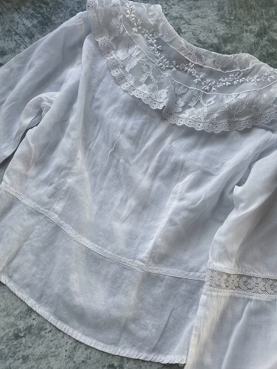 VintageセーラーカラーブラウスAntiquesailorcollarblouseVintageblouse