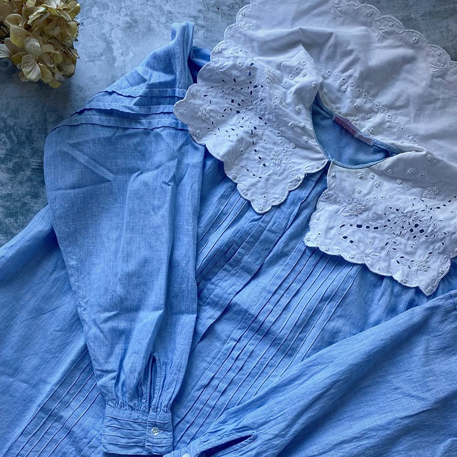 FrenchAntiqueCottonBlouseフレンチアンティークコットンブラウス