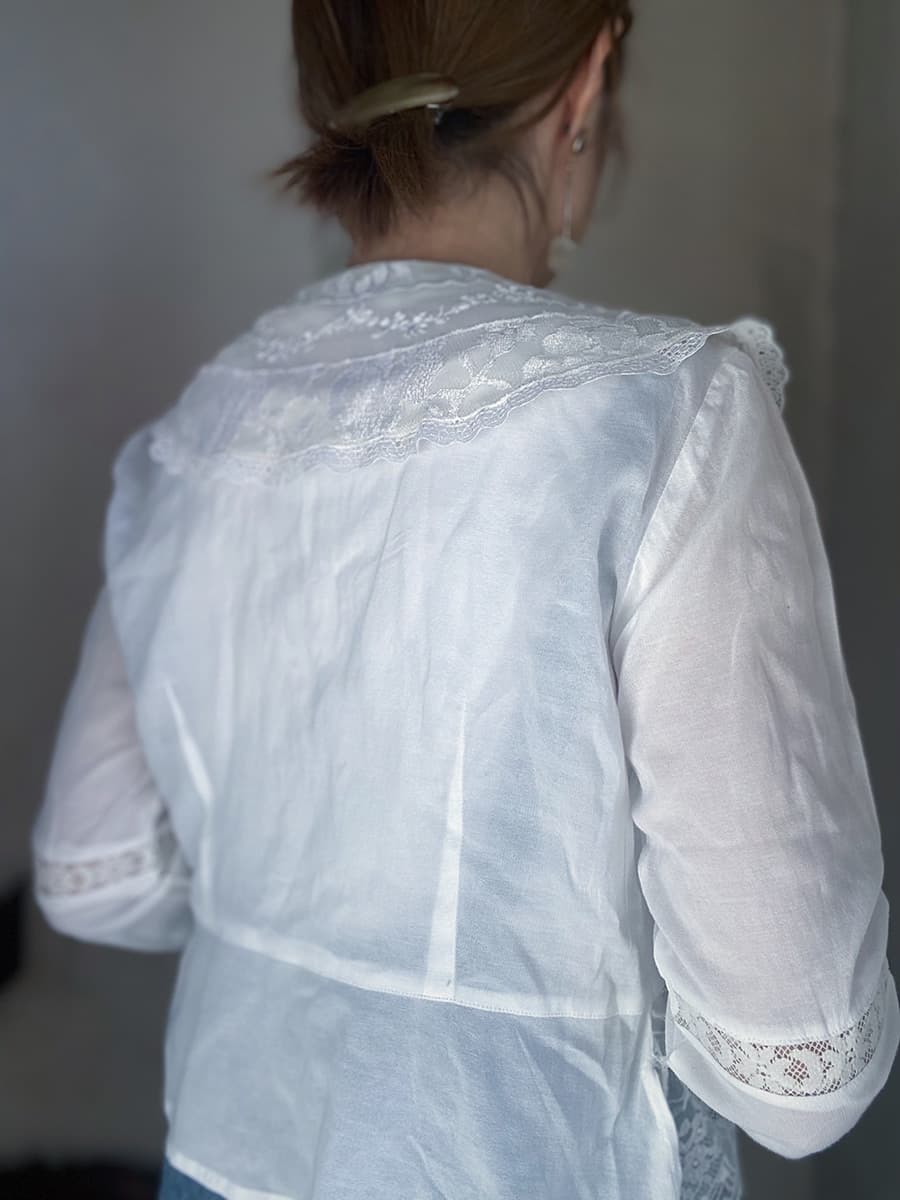 VintageセーラーカラーブラウスAntiquesailorcollarblouseVintageblouse
