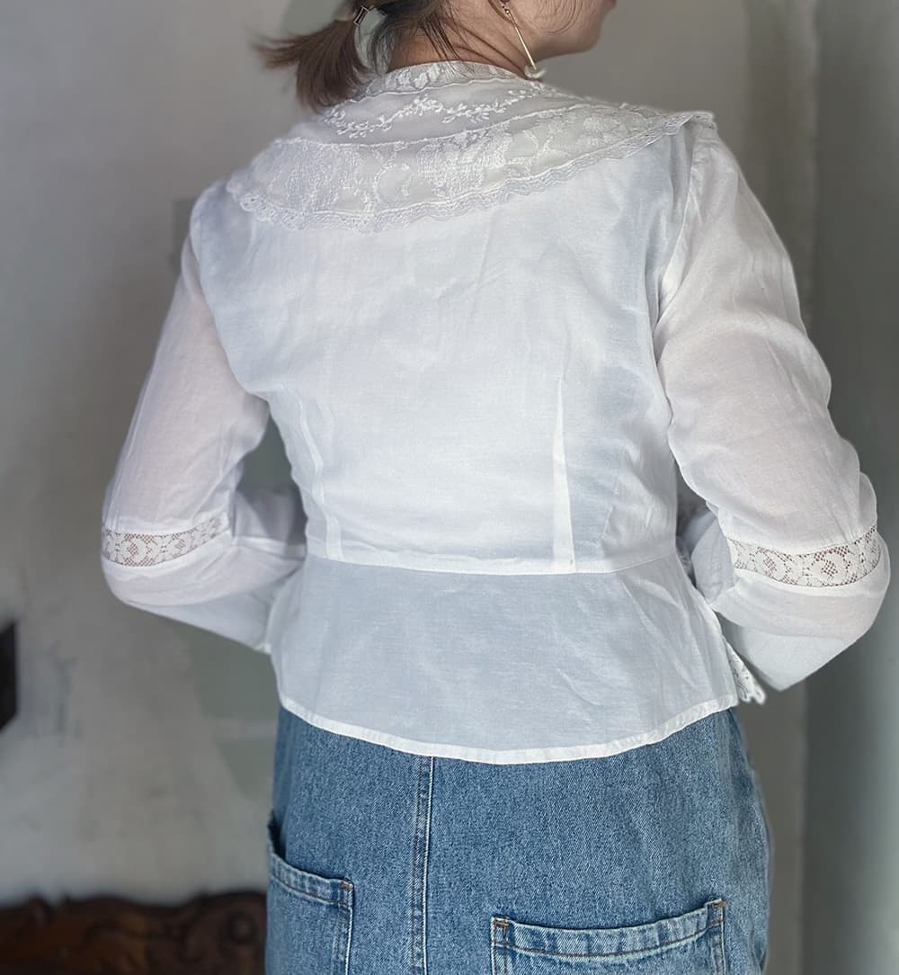 VintageセーラーカラーブラウスAntiquesailorcollarblouseVintageblouse