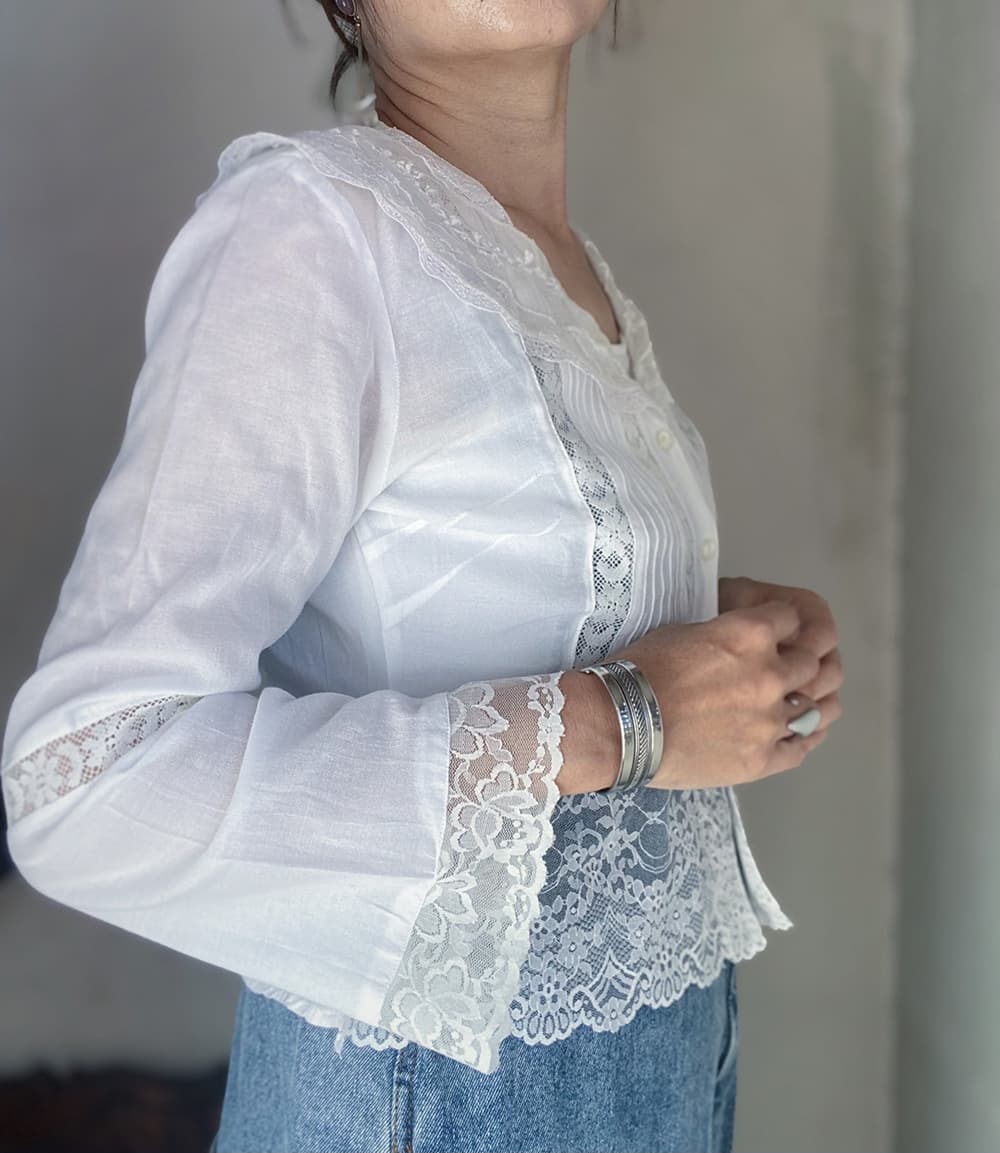 VintageセーラーカラーブラウスAntiquesailorcollarblouseVintageblouse