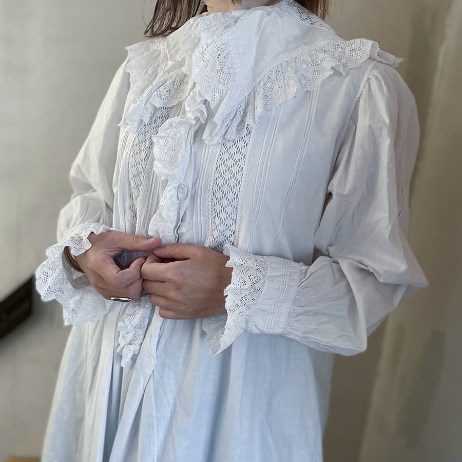 アンティークナイトドレスエドワーディアン 